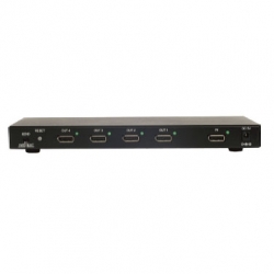 1 x 4 DisplayPort Splitter support up to 2560x1600 - Front View