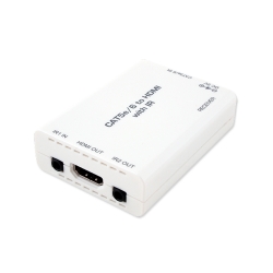 HDMI over single CAT5e/6/7 Extender with IR - Front View